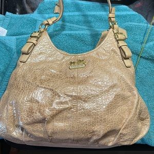 Beautiful gold sparkling Coach bag